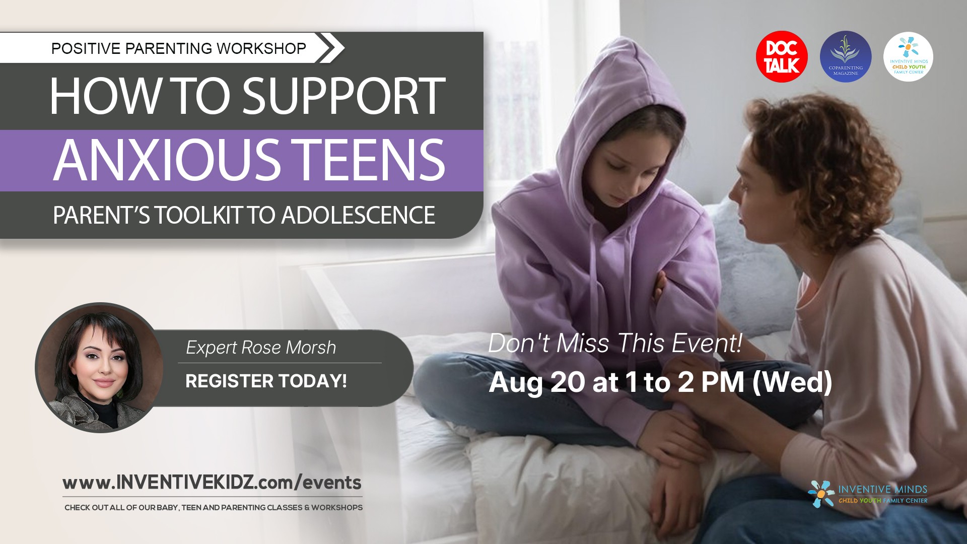 How to Support Your Anxious Teen: A Parent’s Toolkit to Adolescence Watermarked Image
